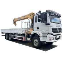 Shacman Right Hand 6X4 10Wheels Cargo Truck with Xugong 14ton Straight Boom Crane